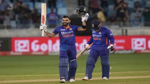 Cricket Image for Kohli Slams Maiden T20I Ton & Takes India To 212/2 Against Afghanistan