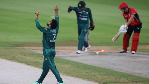 Cricket Image for Pakistan Cruise To Asia Cup 2022 Super Four Stage After Demolishing Hong Kong By 1