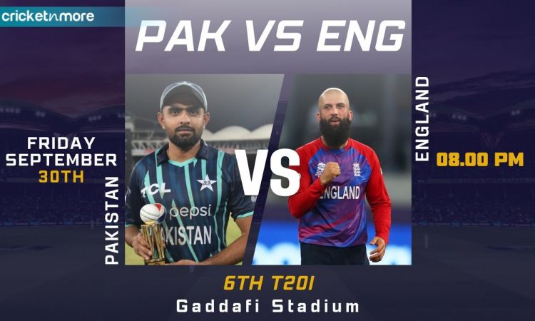 Cricket Image for Pakistan vs England, 6th T20I - Cricket Match Prediction, Fantasy 11 Tips & Probab