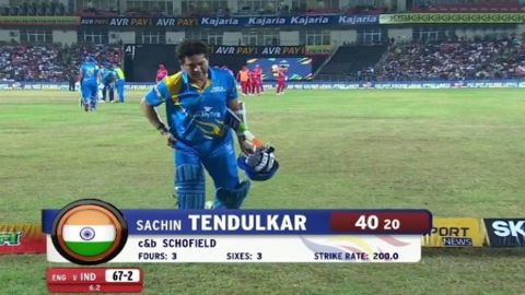 Cricket Image for India Legends Captain Sachin Tendulkar Turning Back The Clock