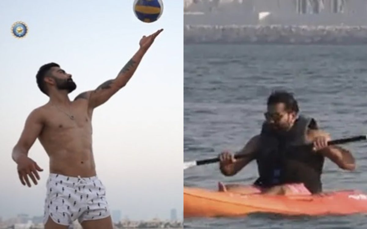 Cricket Image for VIDEO : शर्टलेस हुए टीम इंडिया के खिलाड़ी, Beach पर जमकर की मस्ती