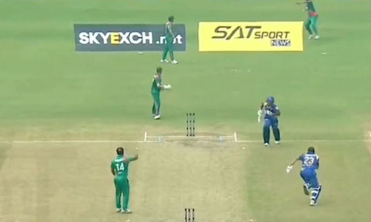 Cricket Image for VIDEO : बांग्लादेशी फील्डर ने दिखाया महाढीलापन, हाथों से 4 रन भाग गए दिलशान और उदा