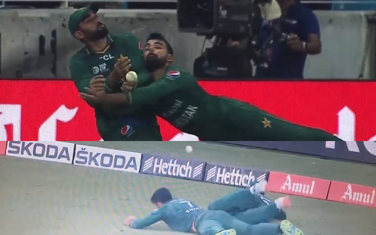 Cricket Image for आपस में भिड़े पाकिस्तानी खिलाड़ी, हाथों में आई गेंद पहुंचा दी सीमा पार; देखें VIDE