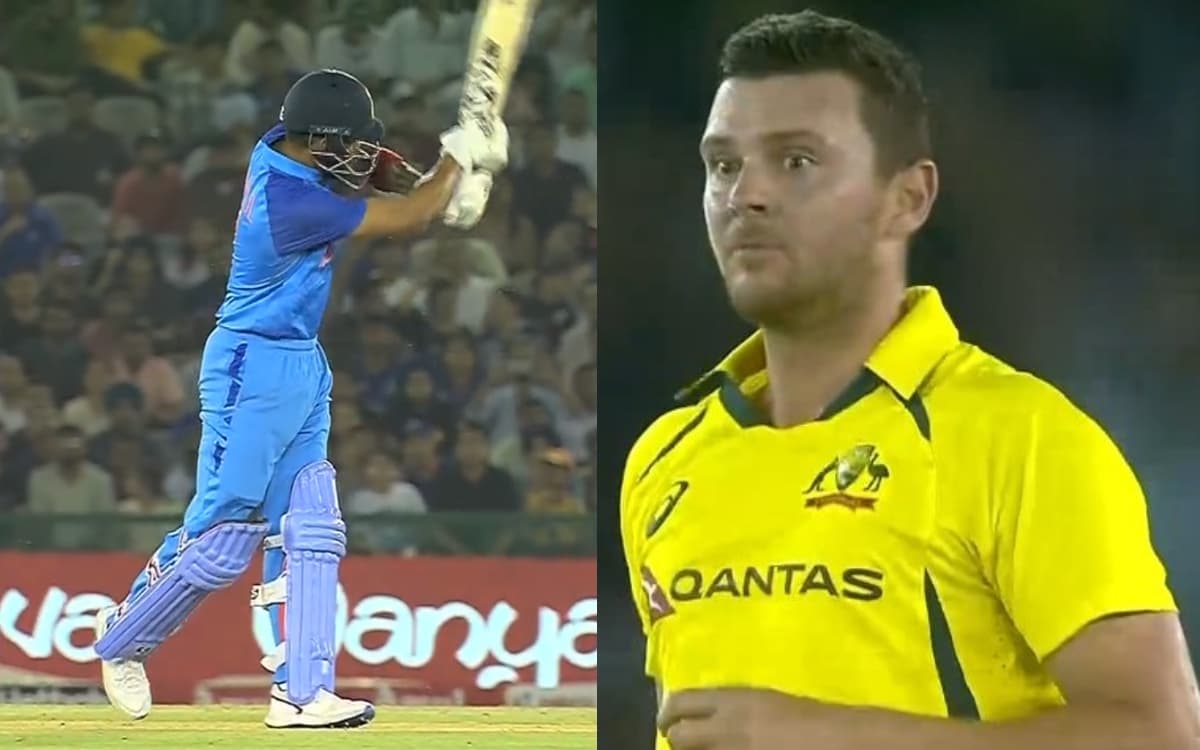 Cricket Image for 'शॉट ऑफ द मैच', केएल राहुल का छक्का देखकर खुली रह जाएंगी आंखें; देखें VIDEO