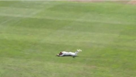 Cricket Image for WATCH: Luke Procter Displays Incredible Athleticism As He Grabs An Impossible Catc