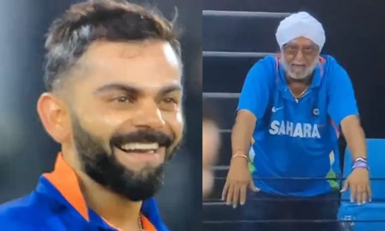Cricket Image for विराट कोहली को बूढ़े अंकल ने भी किया झुककर सलाम, खुद देखिए दिल छूने वाला VIDEO