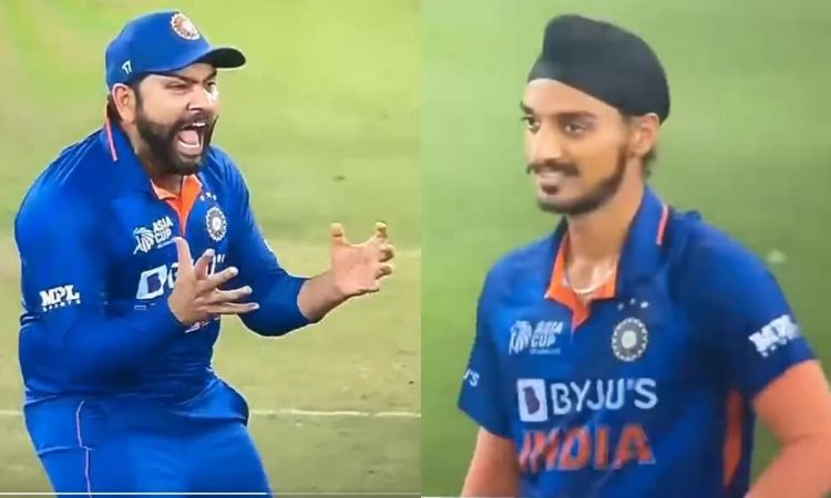 WATCH: Rohit's reaction after Arshdeep drops an easy catch of Pakistan's Asif Ali during Asia Cup Su