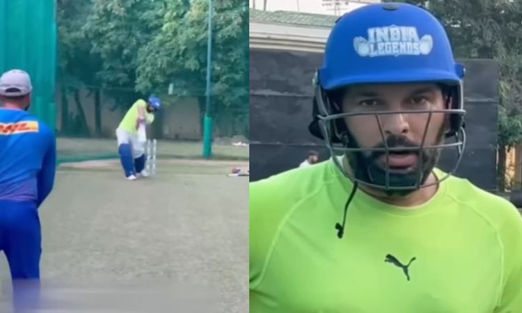 Cricket Image for VIDEO: युवराज ने फिर थामा बल्ला खुब लगाए छक्के, देखें सिक्सर किंग ने शुरू कर दी वा