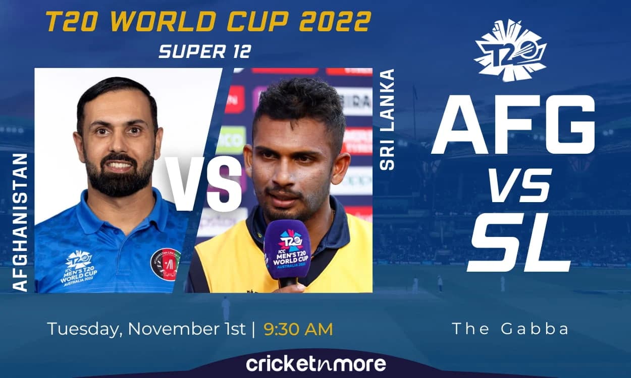 Sri Lanka vs Afghanistan, Super 12, T20 World Cup - Match Preview, Cricket Match Prediction, Where T