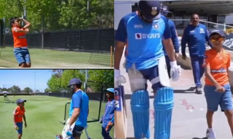 Cricket Image for Drushil Chauhan Surprising Moment With Rohit Sharma T20 World Cup