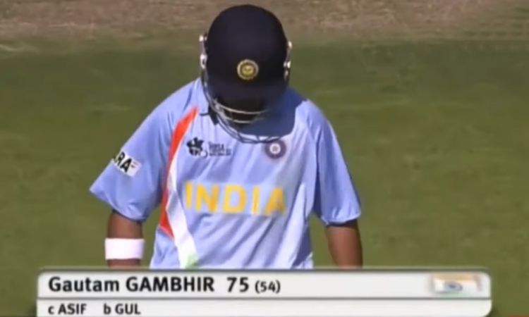 Cricket Image for Gautam Gambhir Birthday When He Outclassed Pakistan