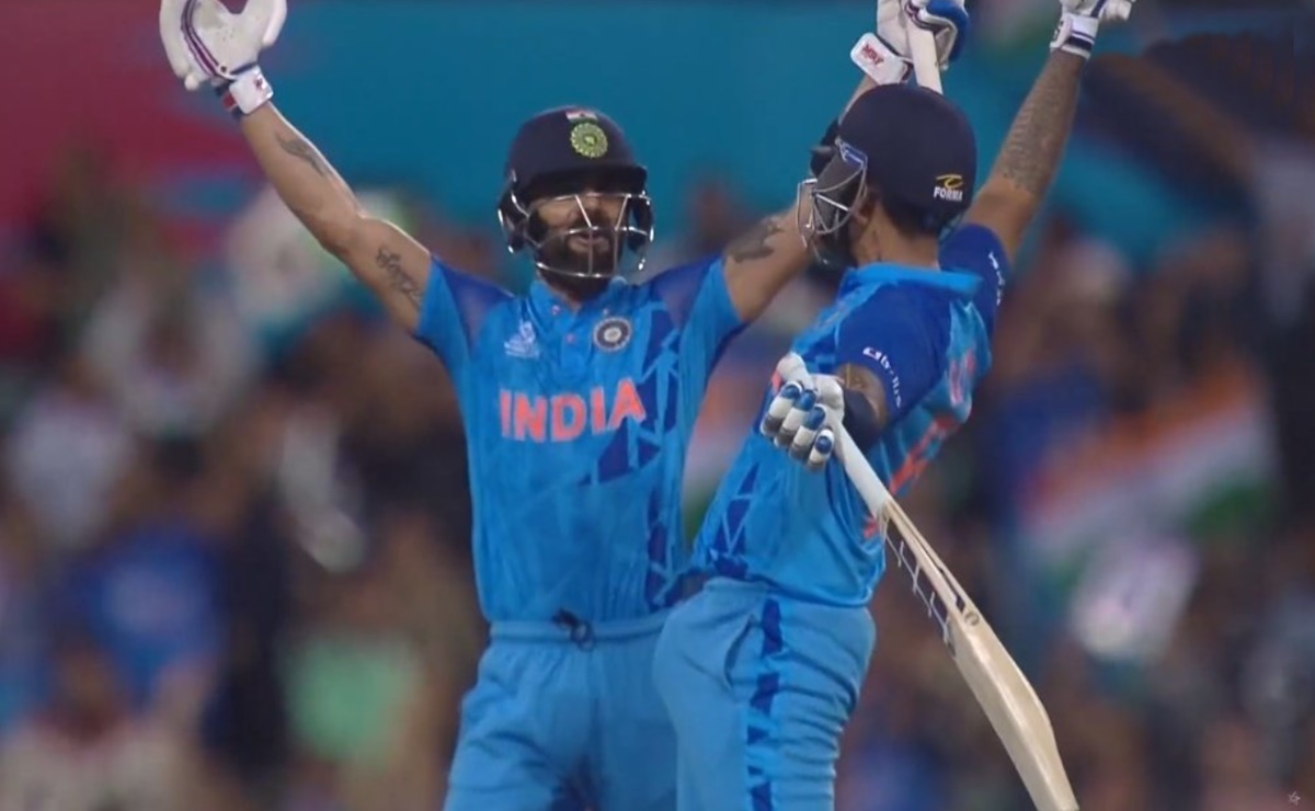 Cricket Image for Ind Vs Ned Virat Kohli Reaction On Suryakumar Yadav Six T20 World Cup