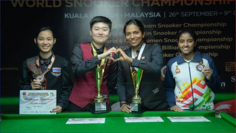 Indian girls win silver and bronze at World Women 6Red Snooker 2022