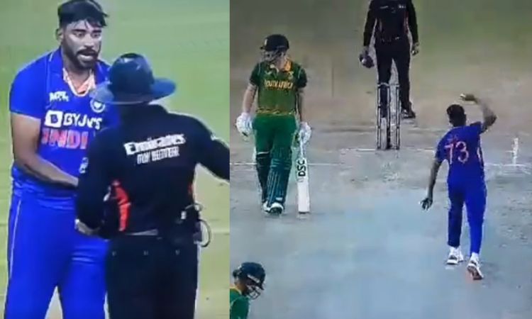 Cricket Image for Mohammed Siraj Angry On Umpire Virender Sharma Ind Vs Sa