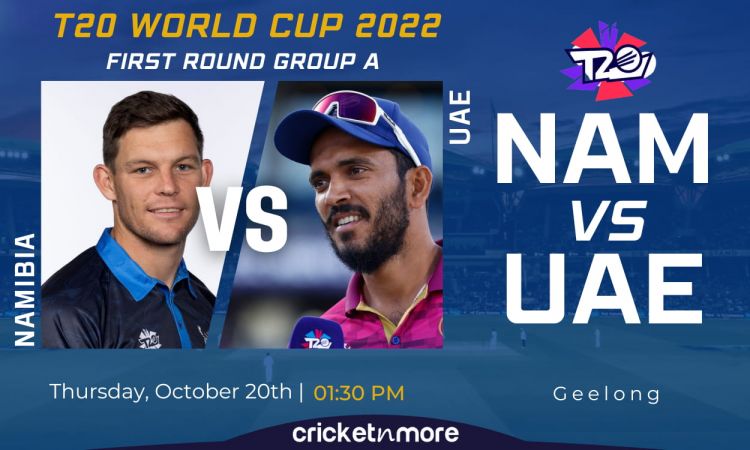 Cricket Image for Namibia vs UAE, T20 World Cup, Round 1 - Cricket Match Prediction, Where To Watch,