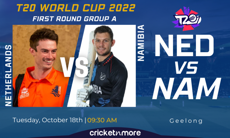 Cricket Image for Netherlands vs Namibia, T20 World Cup, Round 1 - Cricket Match Prediction, Where T