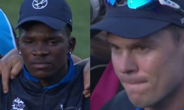 Cricket Image for Namibia Players Got Emotional After Thrash Sri Lanka In T20 World Cup