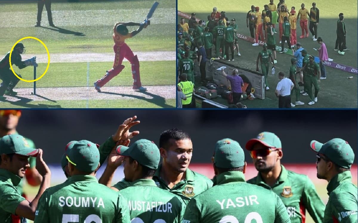 1 गेंद पर जिम्बाब्वे को दो बार मिला जीतने का मौका,लेकिन बांग्लादेश ने ऐसे किस्मत से छीनी जीत, देखें 