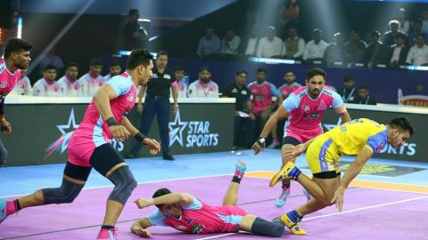 PKL 9: Tamil Thalaivas beat Jaipur Pink Panthers by 38-27