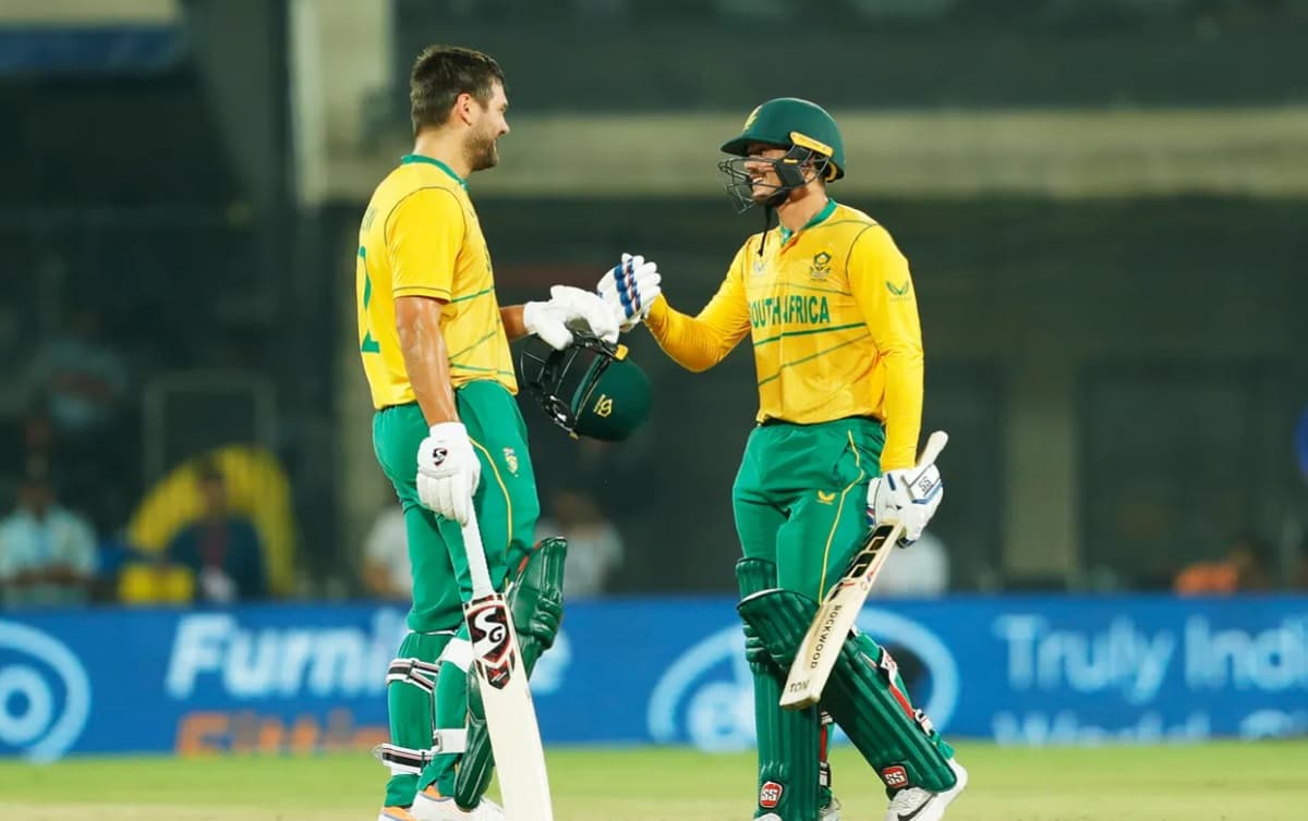 South Africa set 228 runs target for India in third t20i vs india