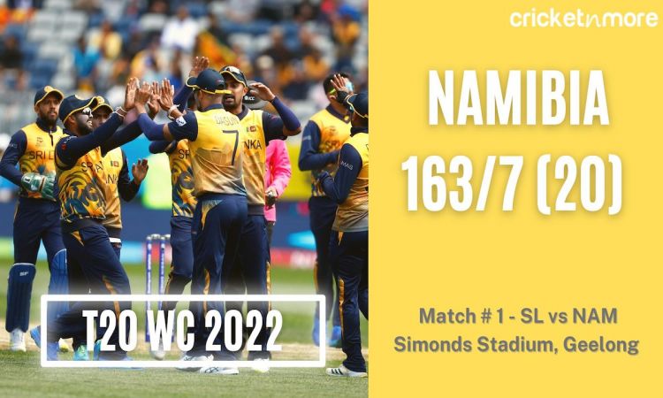 T20 World Cup: Namibia Post 163/7 Against Sri Lanka In Round 1 Match