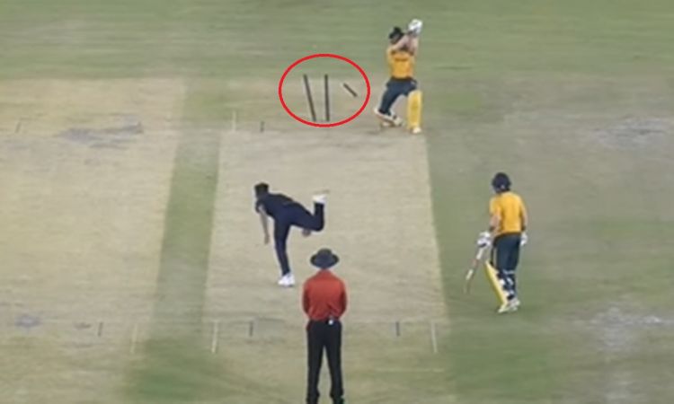 Cricket Image for Syed Mushtaq Ali Trophy Umran Malik Blew Middle Stump Smat