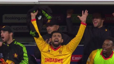 Cricket Image for T20 World Cup Sikandar Raza Shines Zimbabwe Beat Scotland 