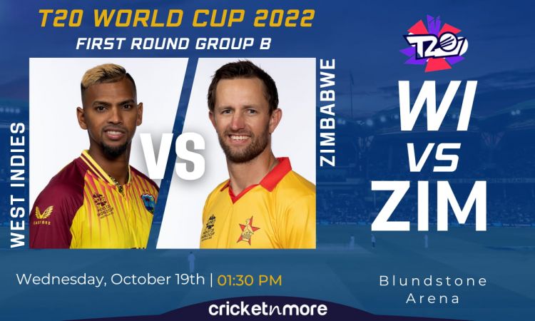 Cricket Image for West Indies vs Zimbabwe, T20 World Cup, Round 1 - Cricket Match Prediction, Where 