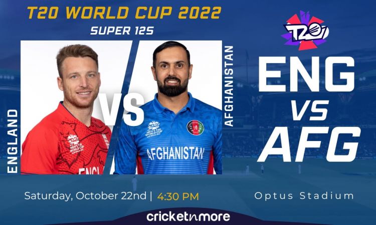 Cricket Image for Afghanistan vs England, Super 12, T20 World Cup - Cricket Match Prediction, Where 