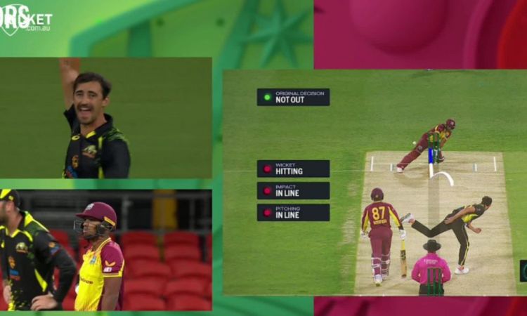 Cricket Image for VIDEO : स्टार्क और पूरन थे अगली बॉल के लिए तैयार, लेकिन DRS ने बदल दिए ज़ज्बात