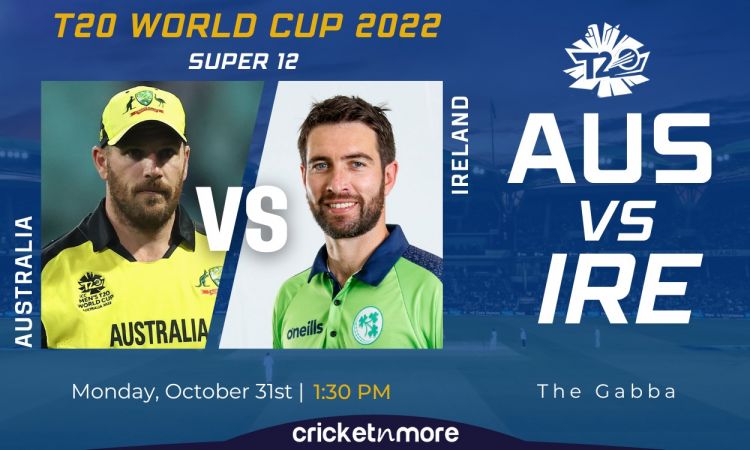 Cricket Image for Australia vs Ireland, T20 World Cup, Super 12 - Cricket Match Prediction, Where To