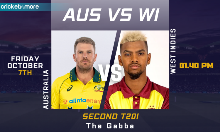 Cricket Image for Australia vs West Indies 2nd T20I - Cricket Match Prediction, Where To Watch, Prob
