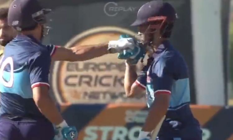 Cricket Image for VIDEO : बल्लेबाज़ ने साथी के मुंह पर किया पंच, नज़र हटी और दुर्घटना घटी