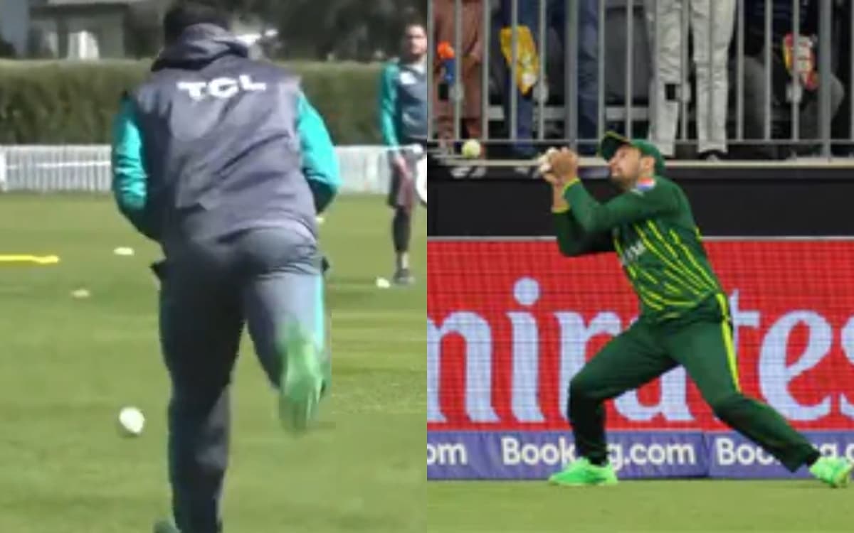 Cricket Image for फील्डिंग बनी मुसीबत, अब प्रैक्टिस सेशन में भी कैच टपका रहे हैं पाकिस्तानी खिलाड़ी;