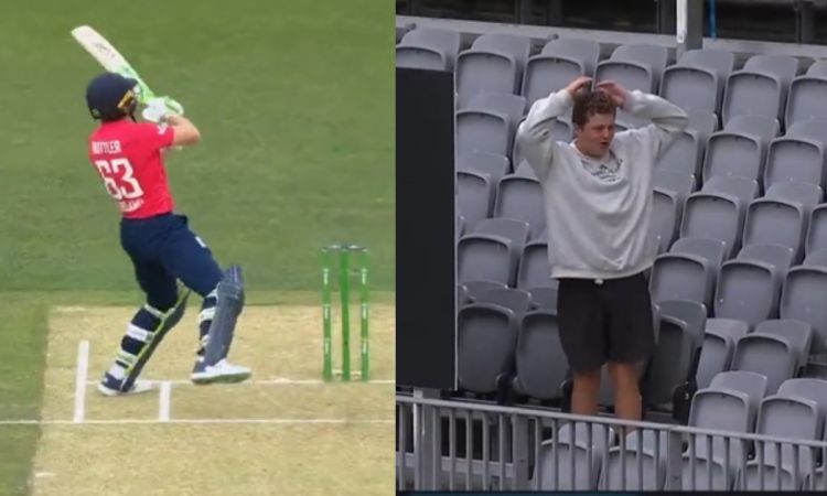 Cricket Image for aus vs eng Jos Buttler six to Kane Richardson watch video