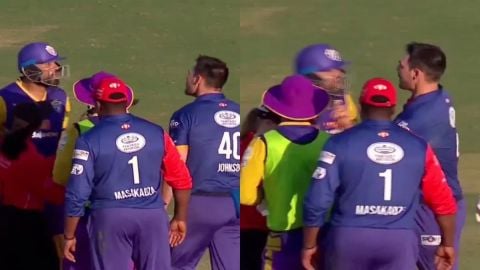 Yusuf Pathan, Mitchell Johnson Involved in Ugly On-Field Fight During Legends League Cricket 