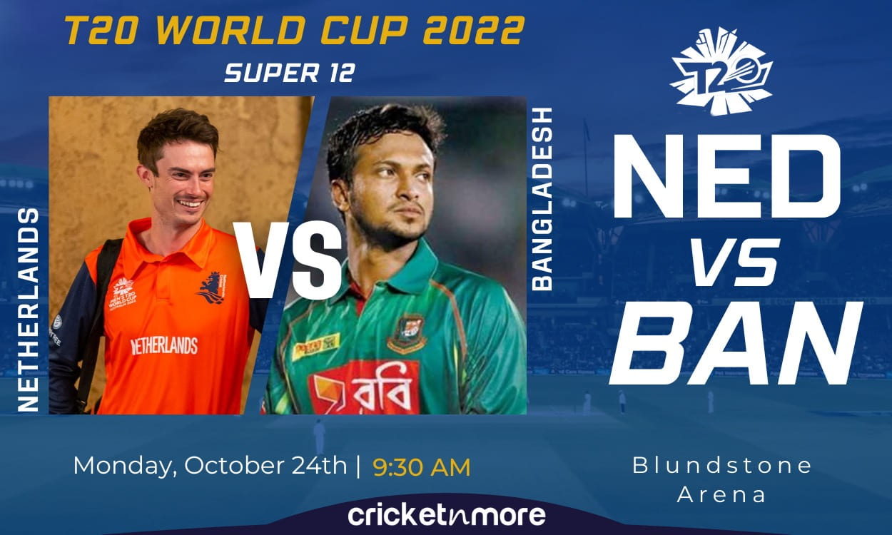 Cricket Image for Bangladesh vs Netherlands, T20 World Cup, Super 12 - Cricket Match Prediction, Whe