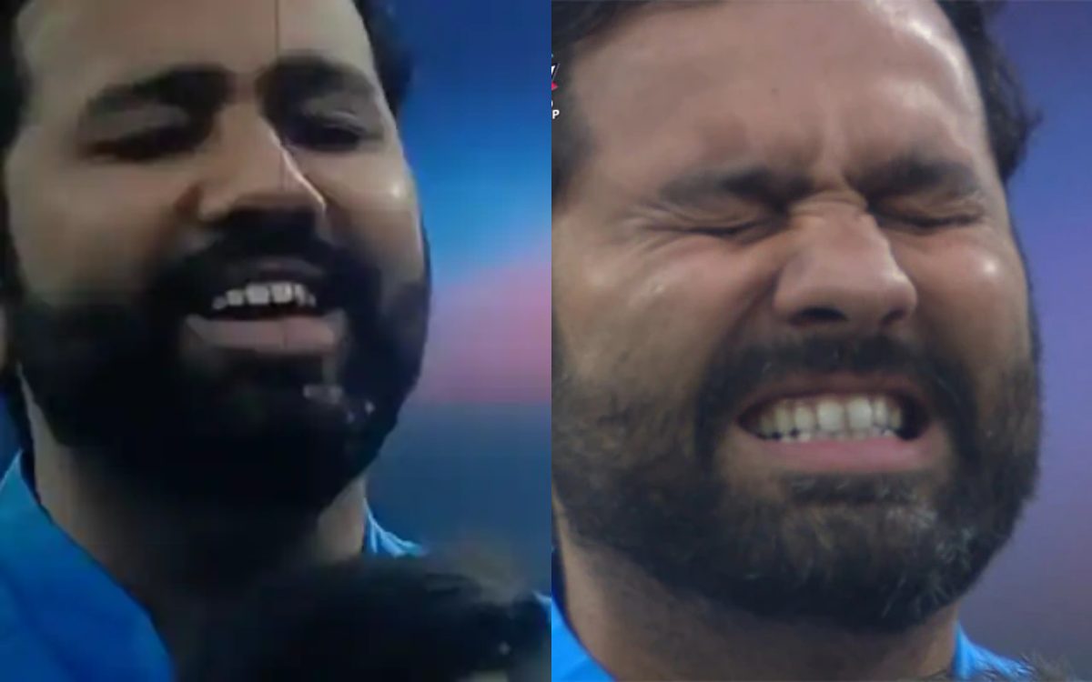 Cricket Image for VIDEO : राष्ट्रगान के वक्त रोहित शर्मा की आंखें हुई नम, वीडियो देखकर रोंगटे हो जाए