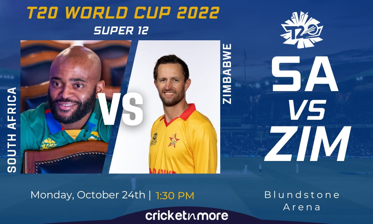 Cricket Image for South Africa Vs Zimbabwe, T20 World Cup, Super 12 - Cricket Match Prediction, Wher