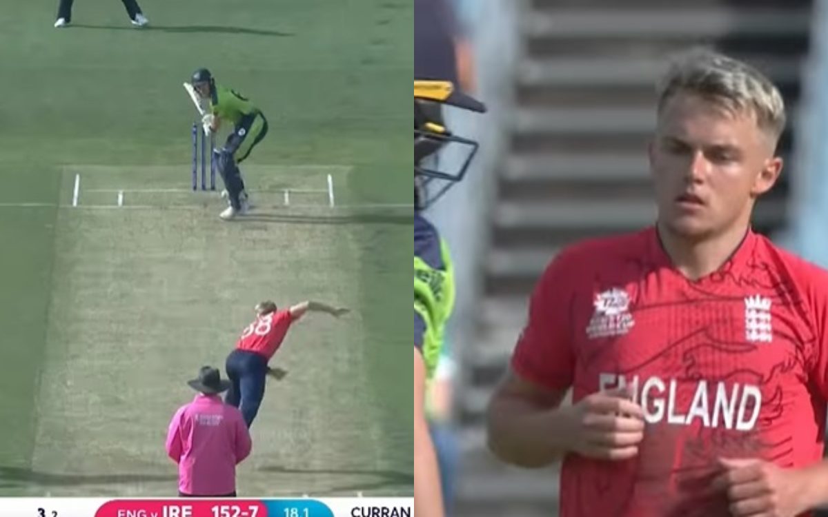 Cricket Image for VIDEO : कर्रन ने लगाया अर्जुन जैसा निशाना, यॉर्कर देखकर आ जाएगी बुमराह की याद