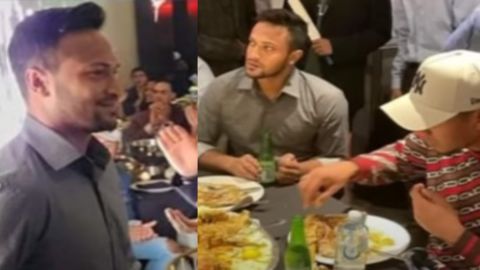 Cricket Image for Shakib Al Hasan Or Taskin Ahmed Attending Dinner Event