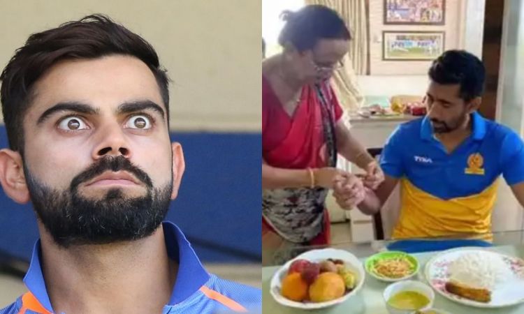 Cricket Image for VIDEO : 'दाल-चावल के साथ आइसक्रीम', साहा की हरकत ने उड़ाए विराट कोहली के होश