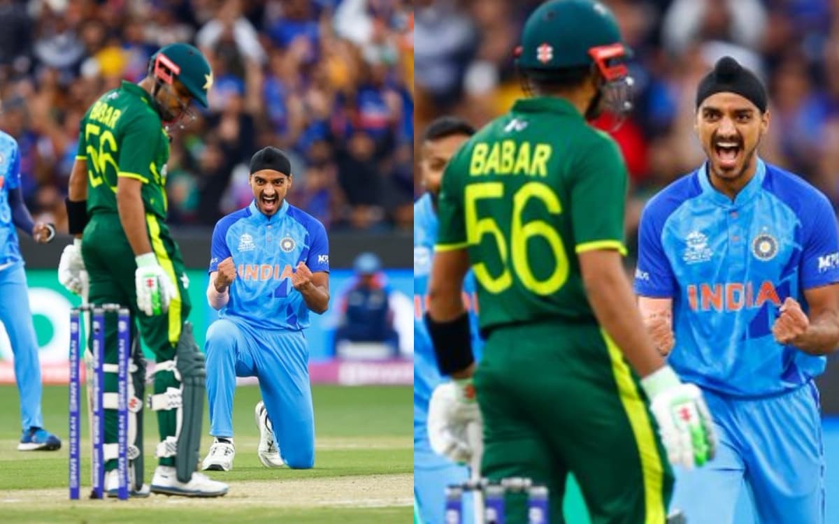 Cricket Image for VIDEO: 'अर्श पर आए अर्शदीप', वर्ल्ड कप की पहली गेंद पर बाबर को किया आउट