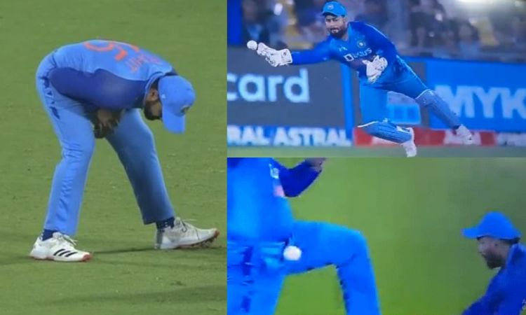 Cricket Image for VIDEO: 'ये कैसी विकेटकीपिंग कर रहे थे ऋषभ पंत', रोहित शर्मा को जोर से लगी गेंद