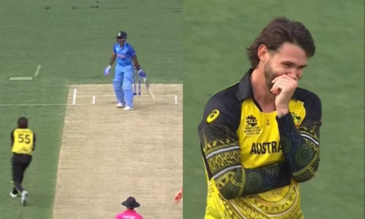 Cricket Image for ऐसे कैसे आउट हो गए SKY, बॉलर भी नहीं रोक पाया हंसी; देखें VIDEO