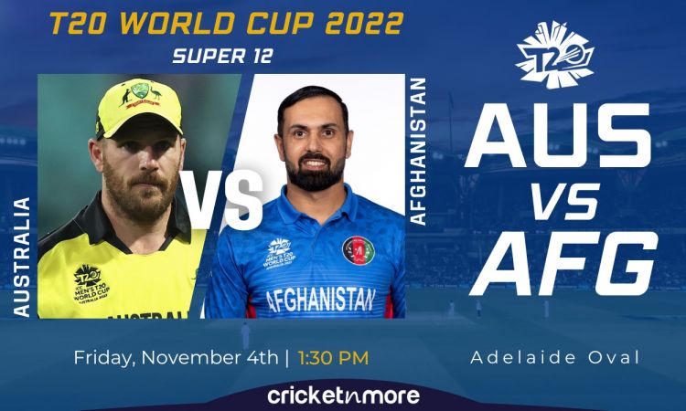 Cricket Image for Australia vs Afghanistan, T20 World Cup, Super 12 - AUS vs AFG Cricket Match Predi
