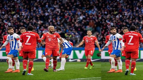 Bayern overpower Hertha in five-goal thriller to take lead in Bundesliga