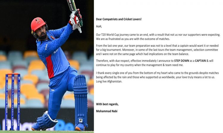 T20 World Cup: Mohammad Nabi resigns as Afghanistan captain after loss to Australia
