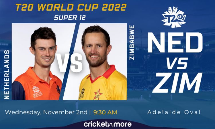 Cricket Image for Zimbabwe vs Netherlands, T20 World Cup, Super 12 - Cricket Match Prediction