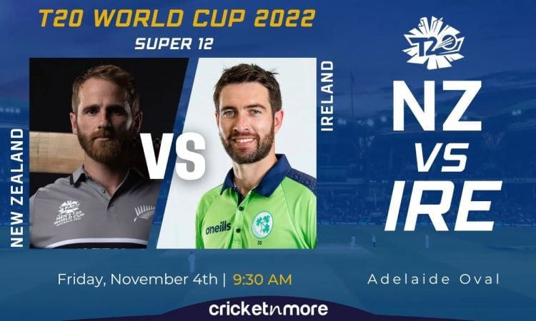 New Zealand vs Ireland, T20 World Cup, Super 12 - NZ vs IRE Cricket Match Prediction, Where To Watch